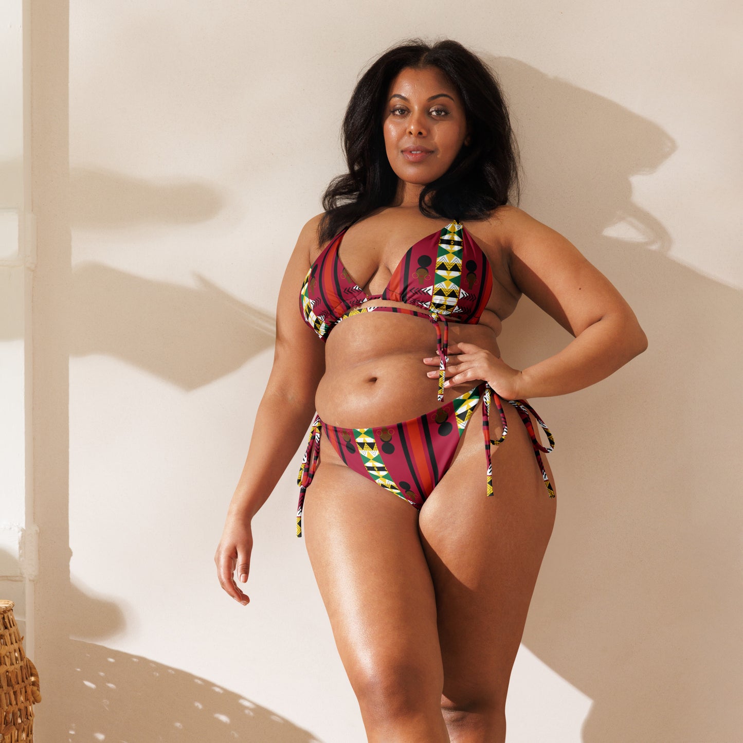 Afro-kini Bottoms - Red