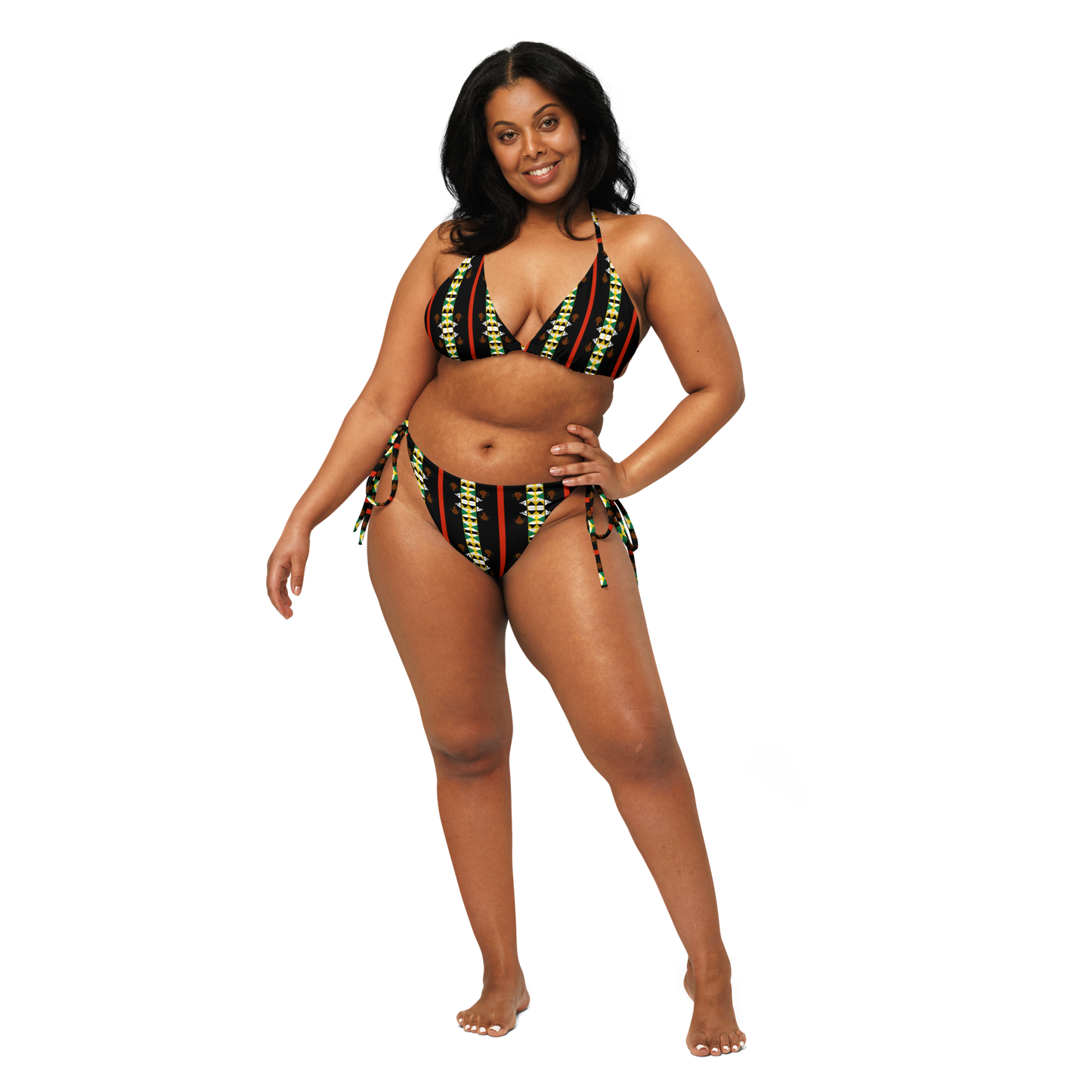Afro-kini Bottoms - Black