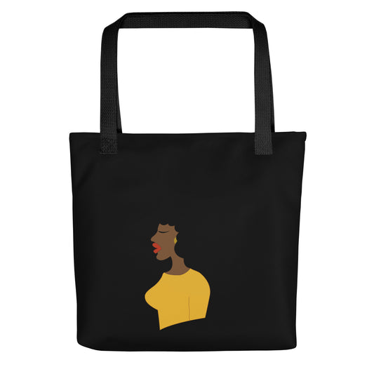 Afro Chic Profile Tote Bag