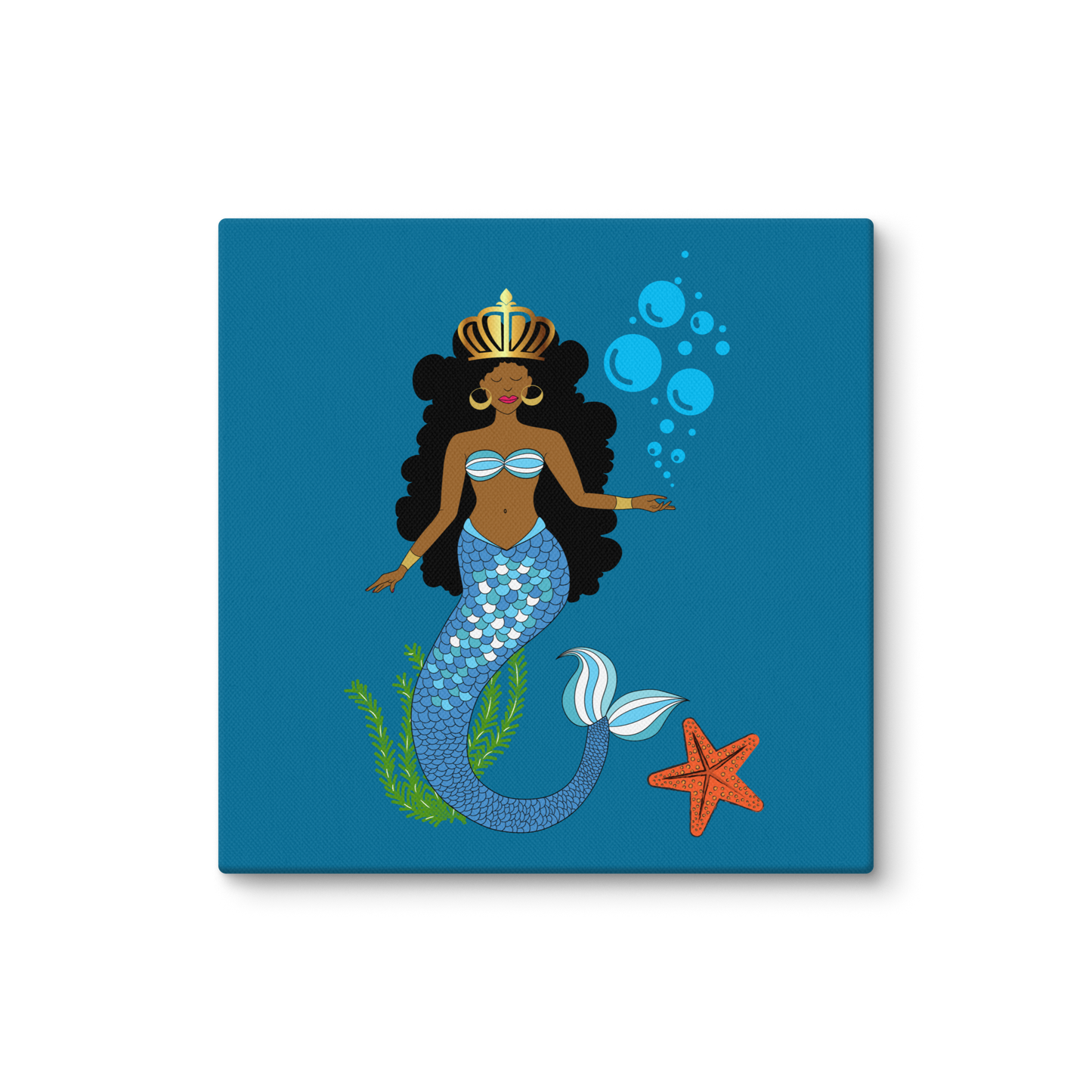 Black Mermaid Canvas