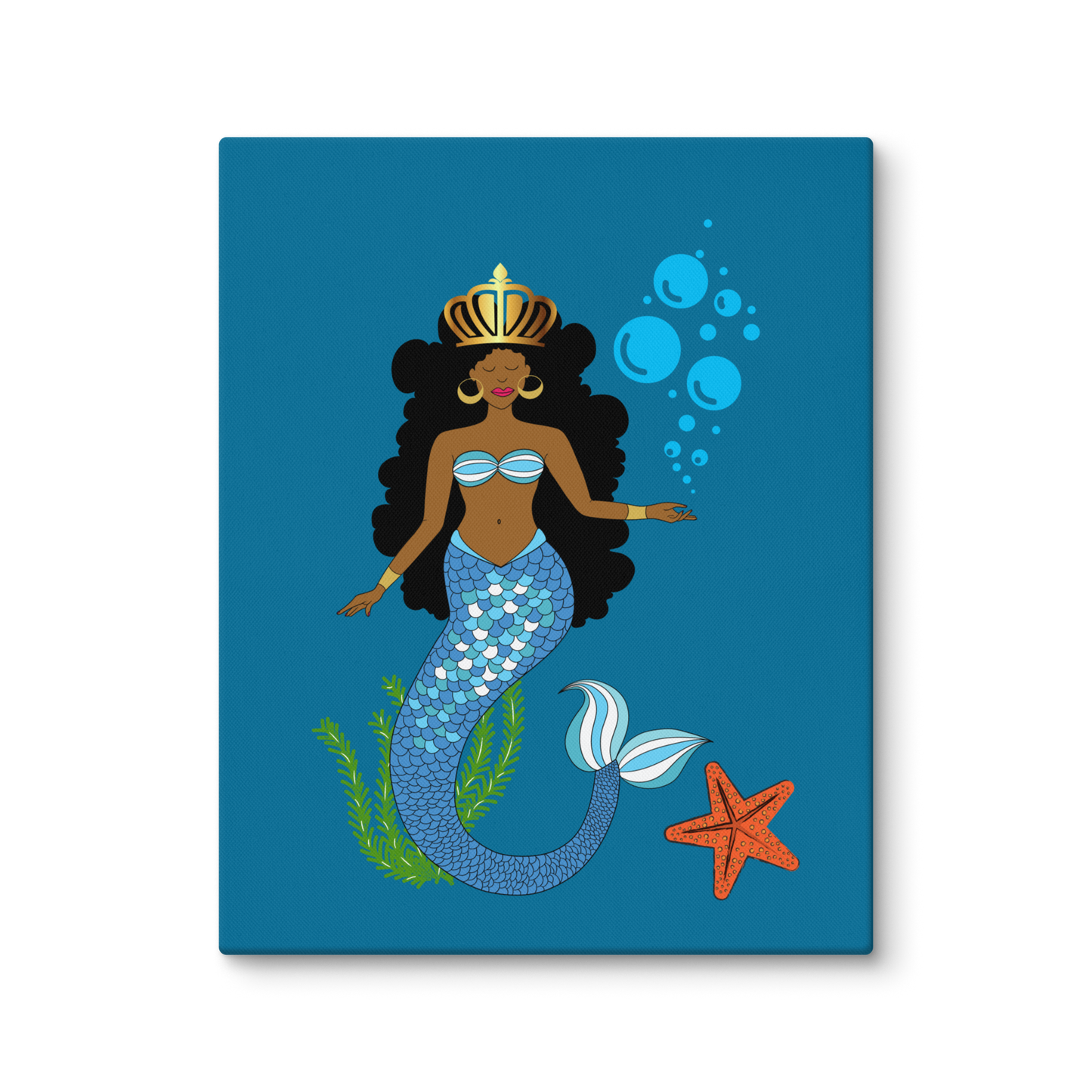 Black Mermaid Canvas