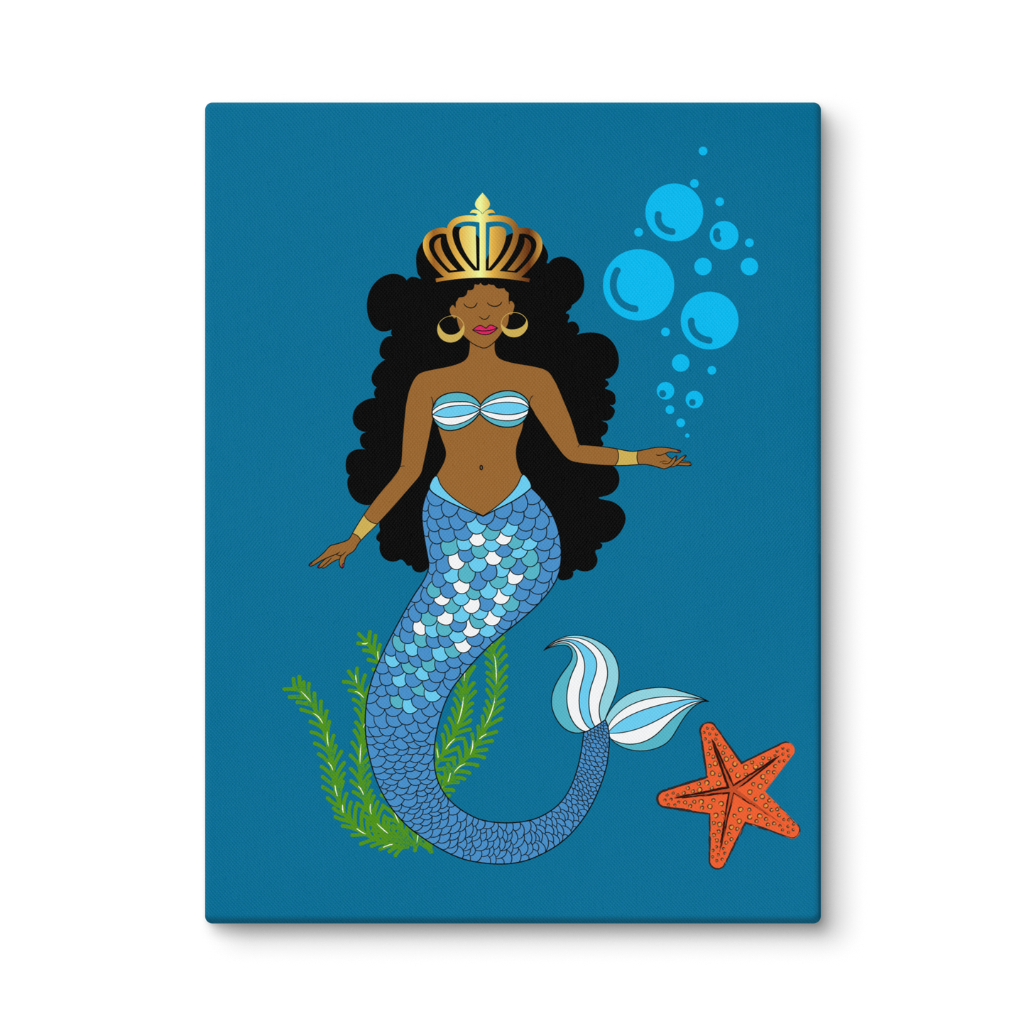 Black Mermaid Canvas