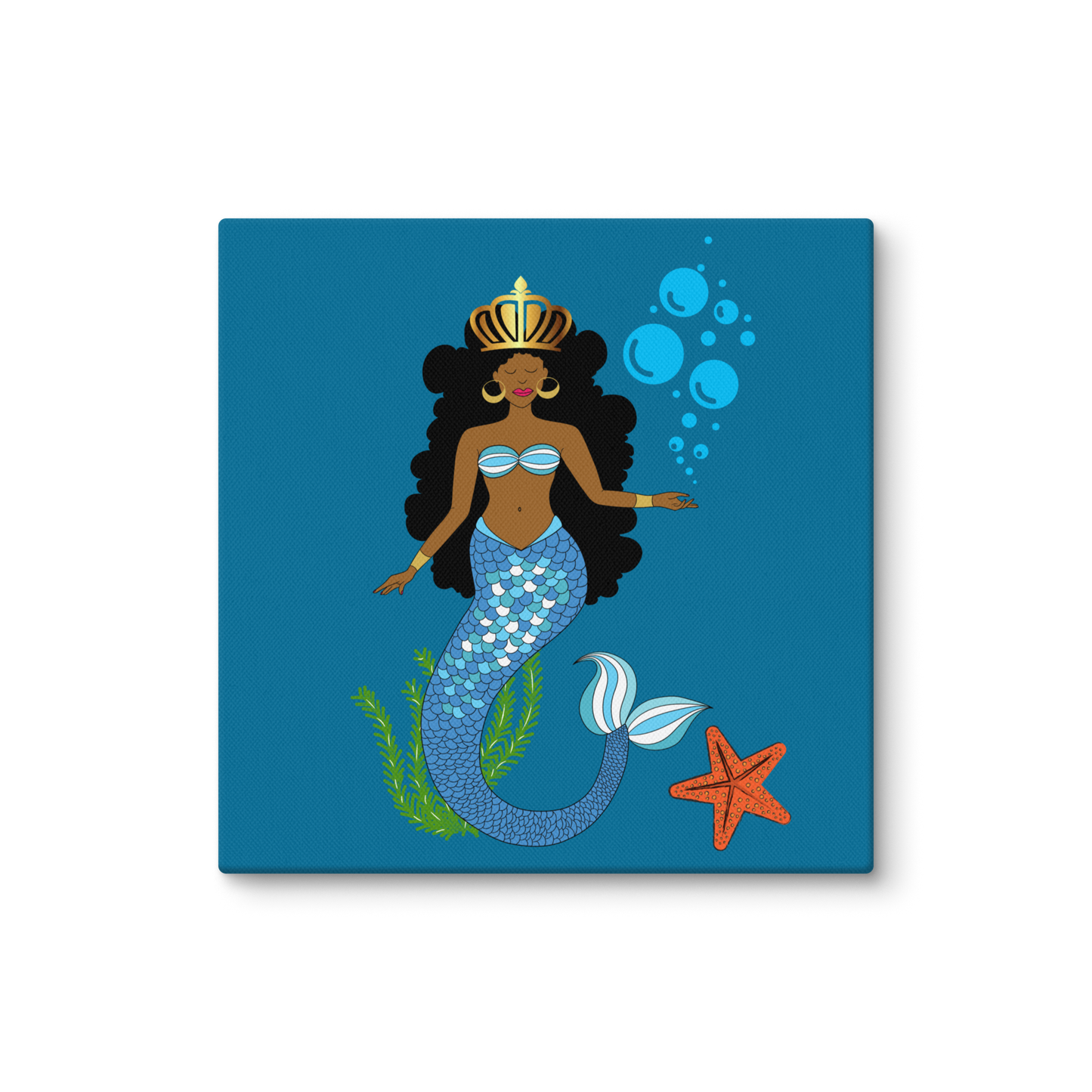 Black Mermaid Canvas