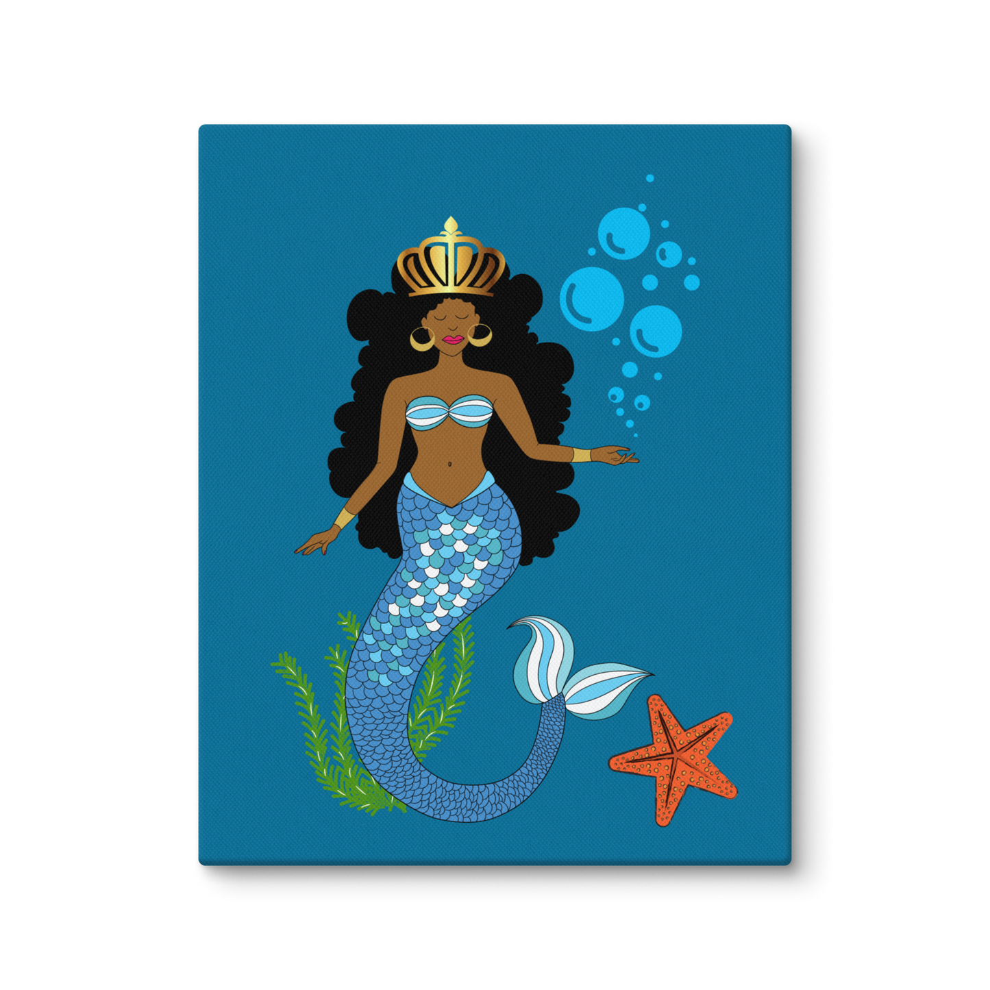 Black Mermaid Canvas