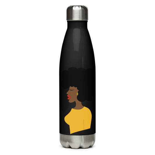 Afro Chic Profile Stainless Steel Water Bottle