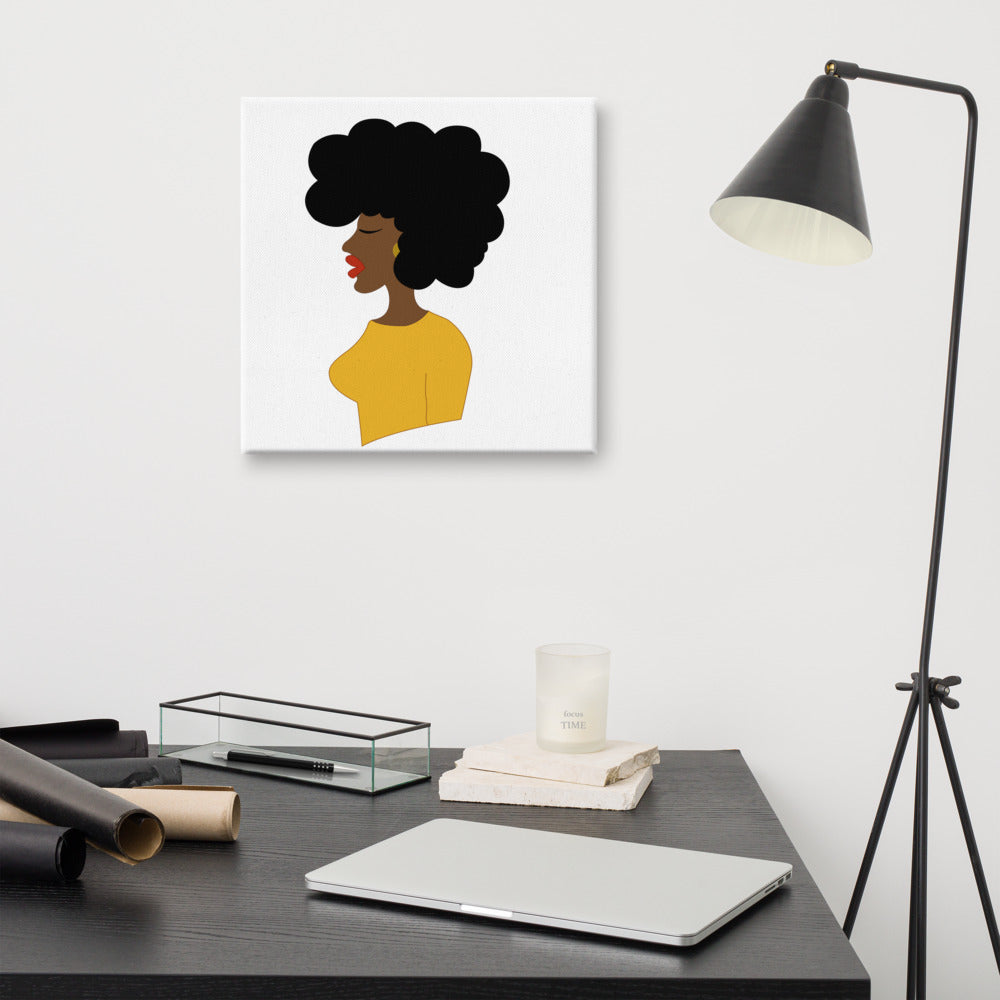 Afro Profile Canvas