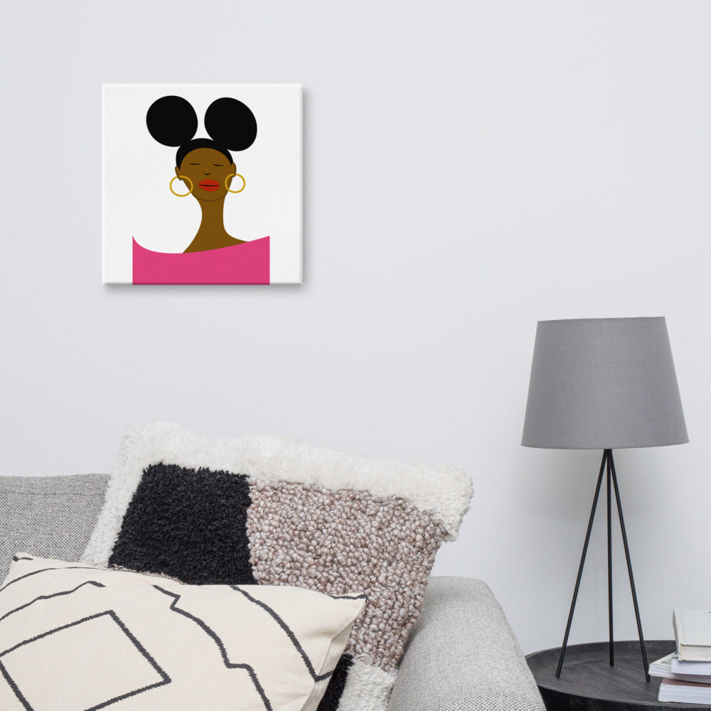 Afro Puffs Canvas