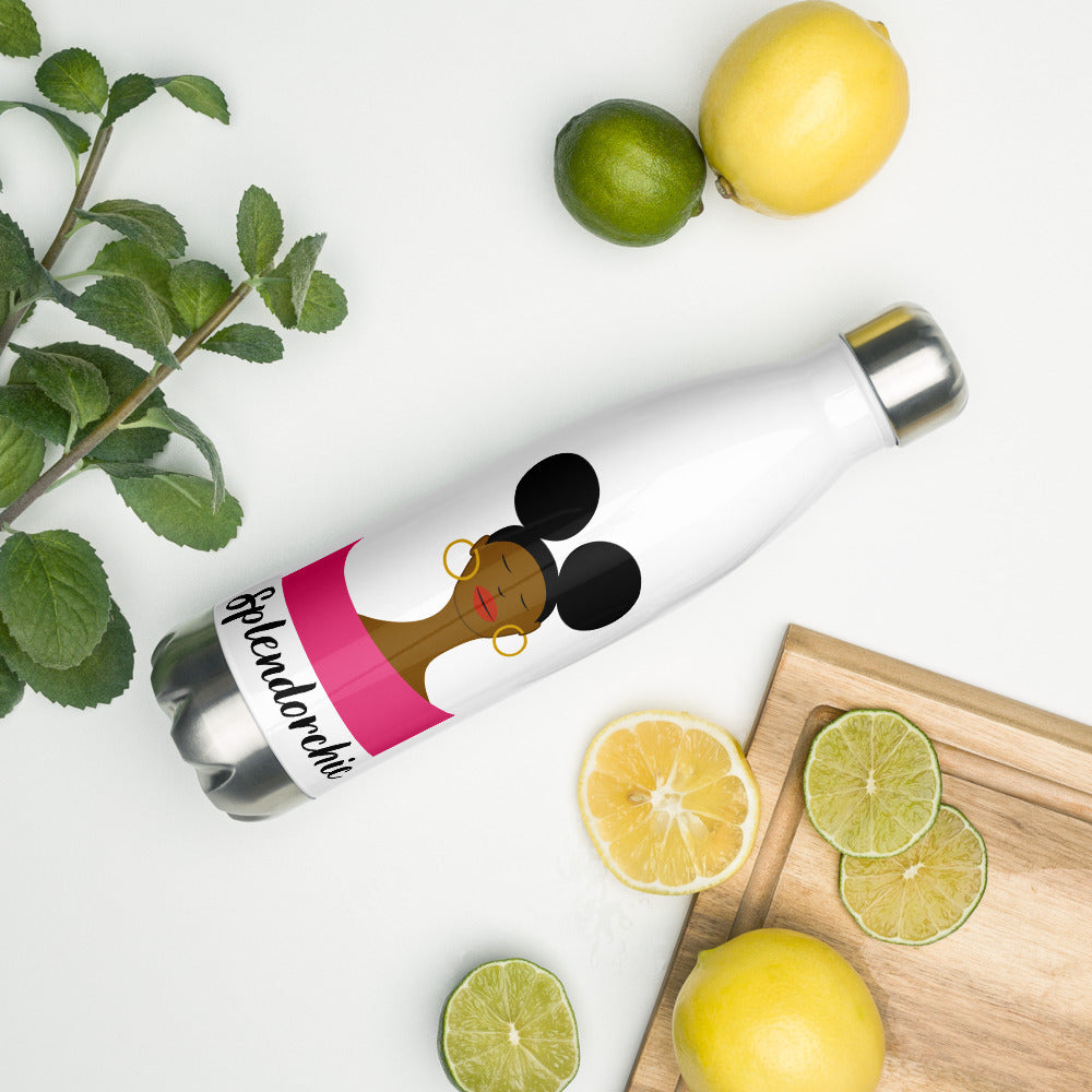 Afro Puffs Water Bottle