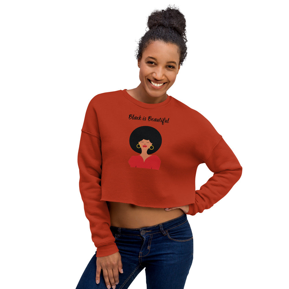 Black is Beautiful Crop Sweatshirt