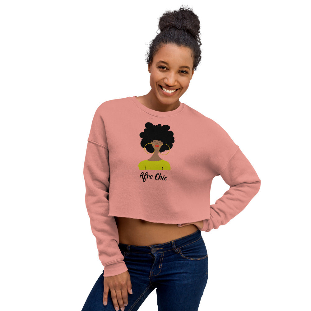 Afro Chic Crop Sweatshirt