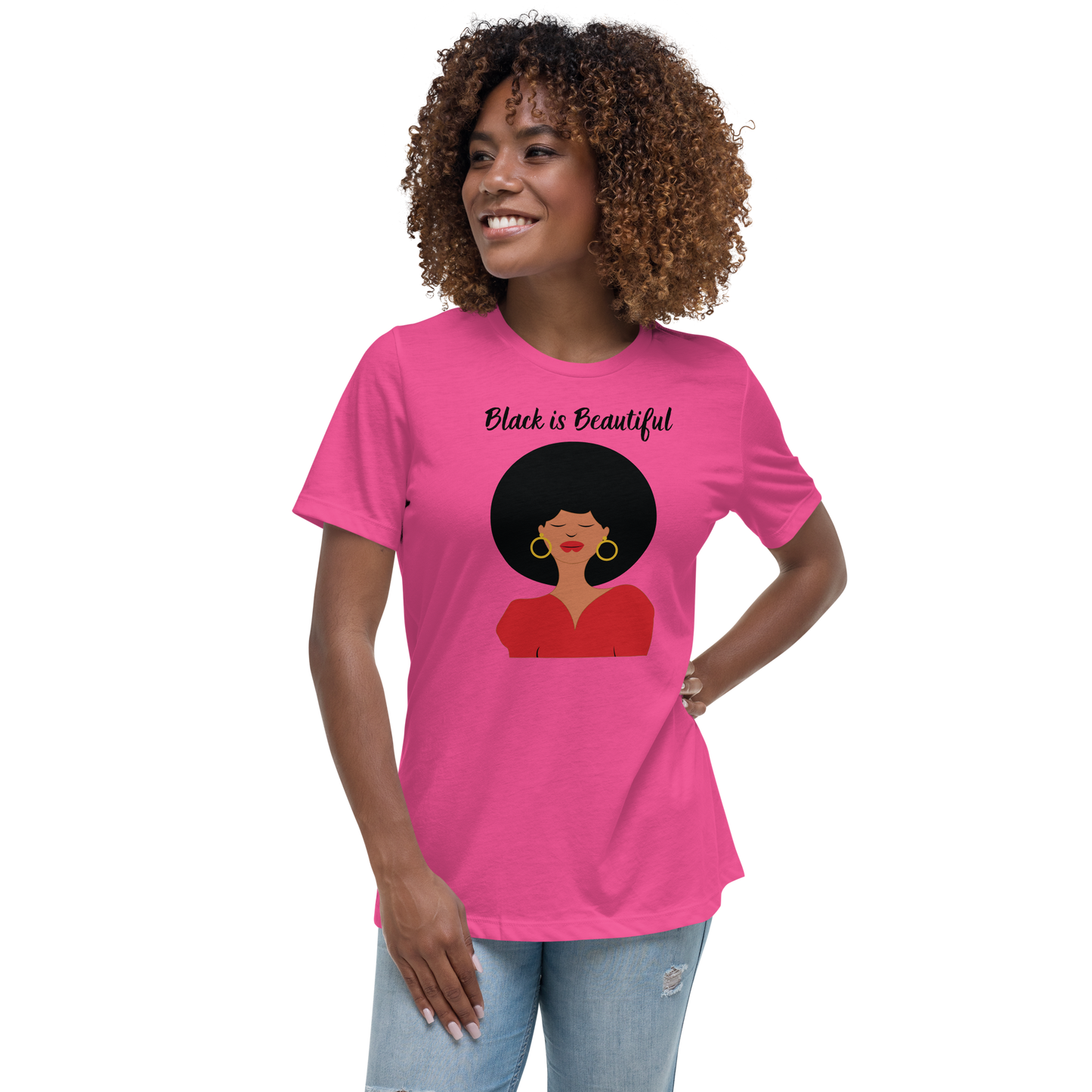 Black is Beautiful Women's Relaxed T-Shirt