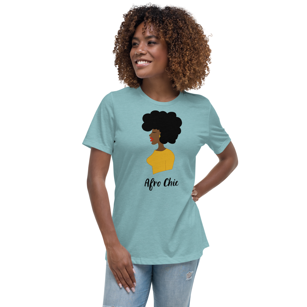 Afro Chic Profile Women's Relaxed T-Shirt