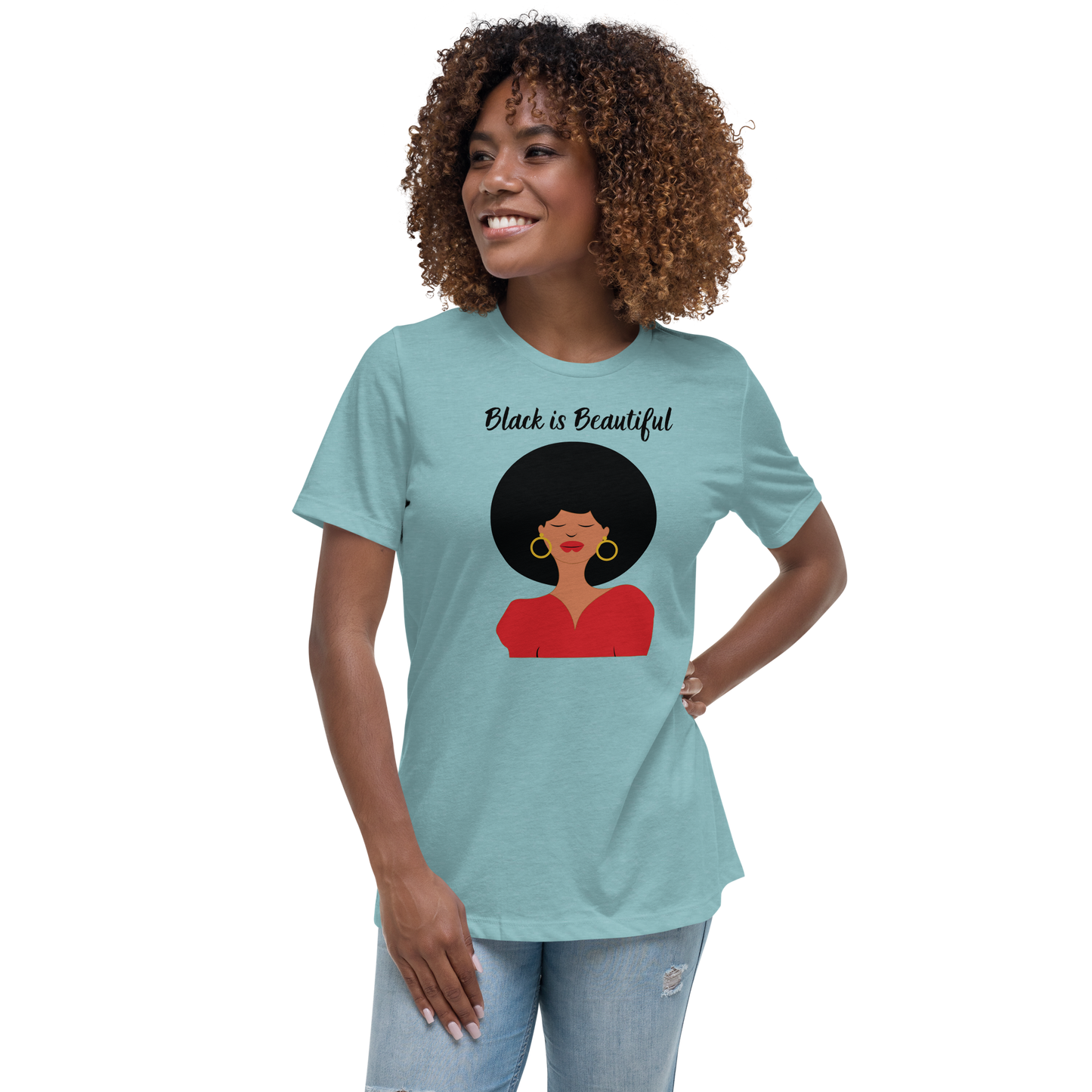 Black is Beautiful Women's Relaxed T-Shirt