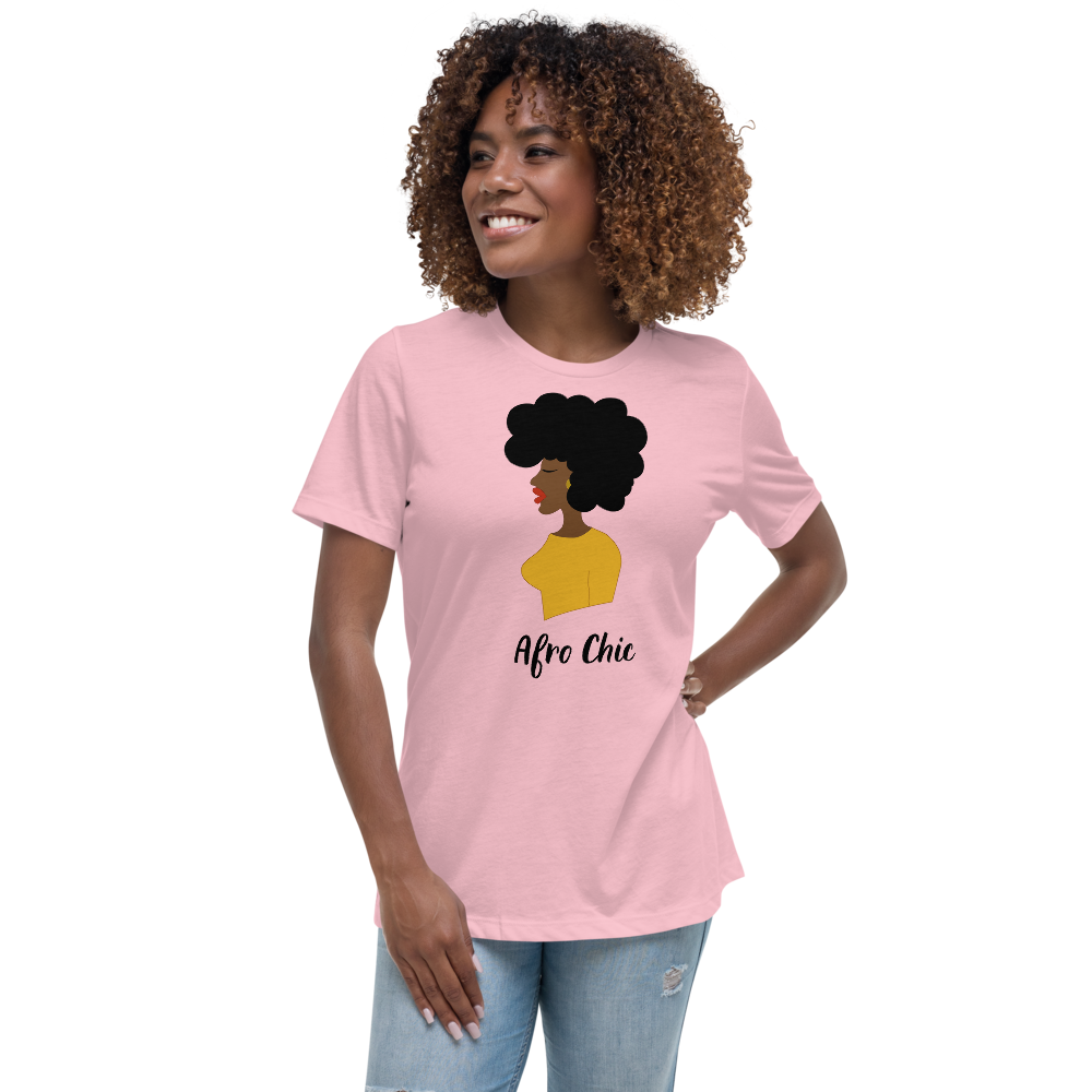 Afro Chic Profile Women's Relaxed T-Shirt