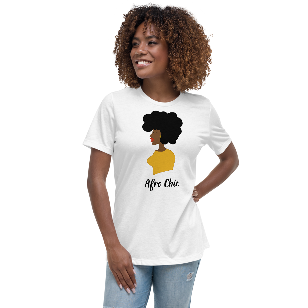Afro Chic Profile Women's Relaxed T-Shirt