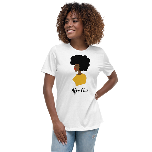 Afro Chic Profile Women's Relaxed T-Shirt