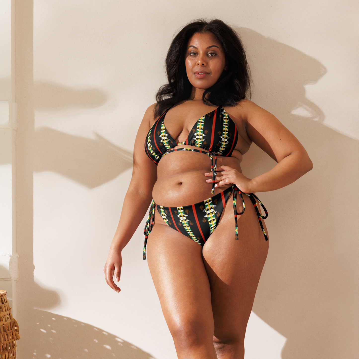Afro-kini Top - Black
