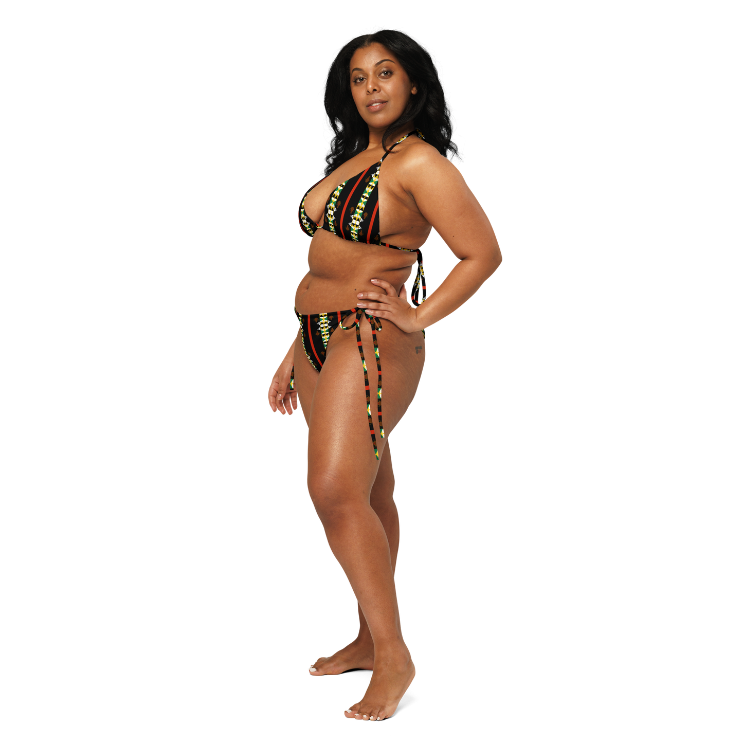 Afro-kini Top - Black