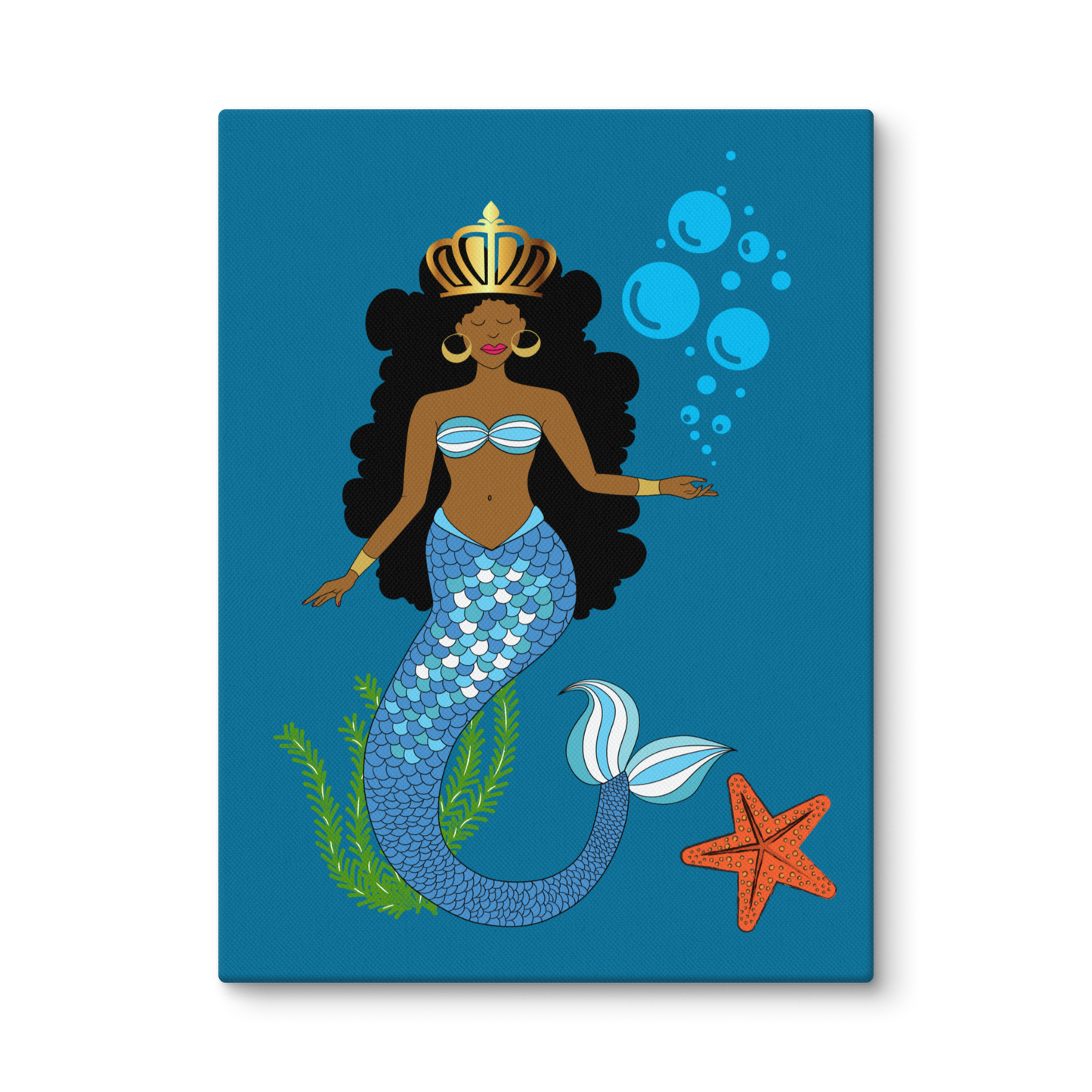 Black Mermaid Canvas