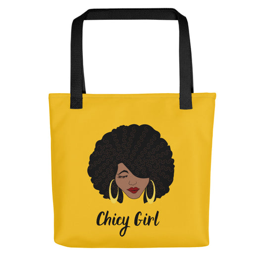 Chicy Girl Tote Bag in Yellow