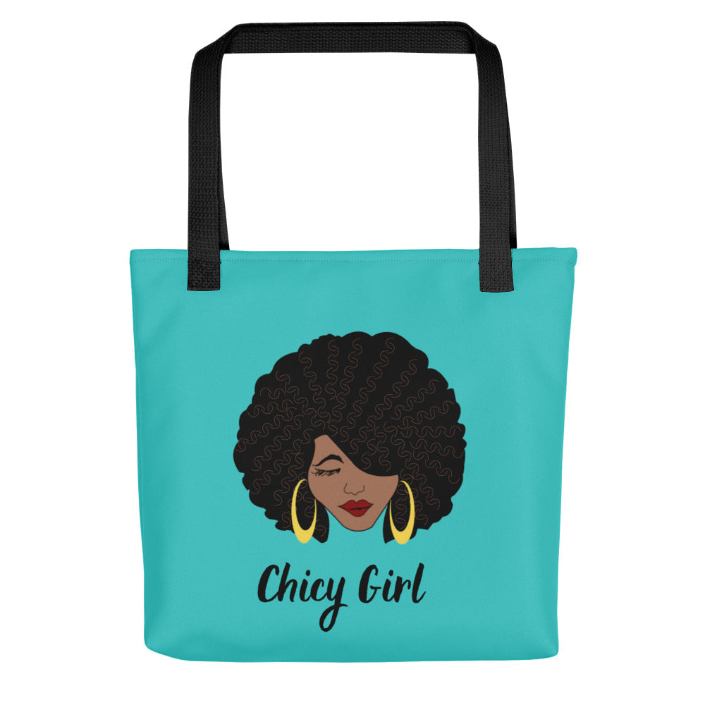 Chicy Girl Tote Bag in Dark Turquoise