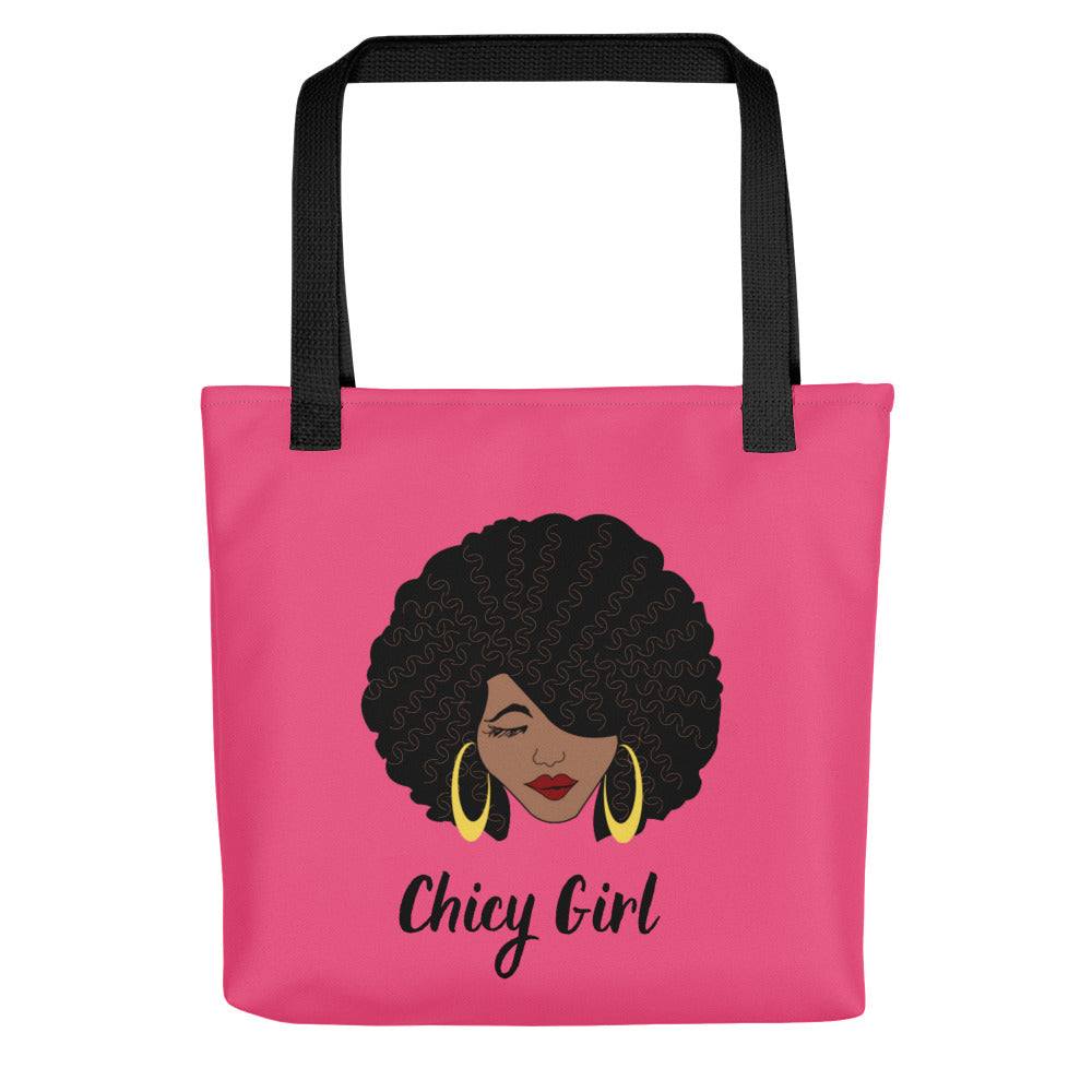 Chicy Girl Tote Bag in Brink Pink