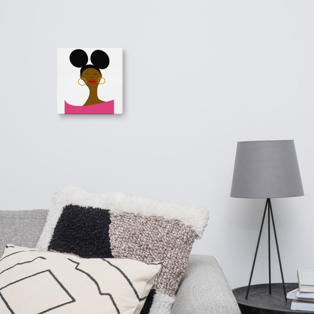 Afro Puffs Canvas
