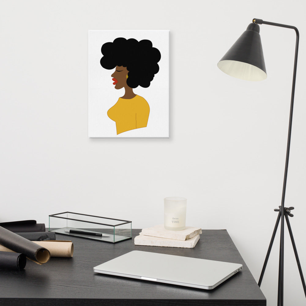 Afro Profile Canvas