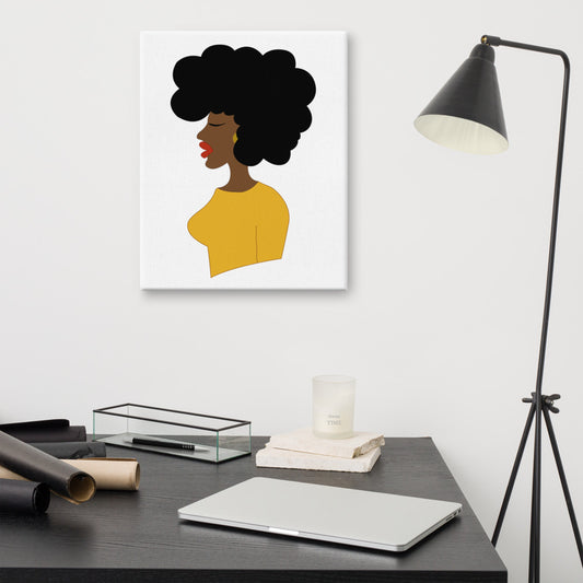 Afro Profile Canvas