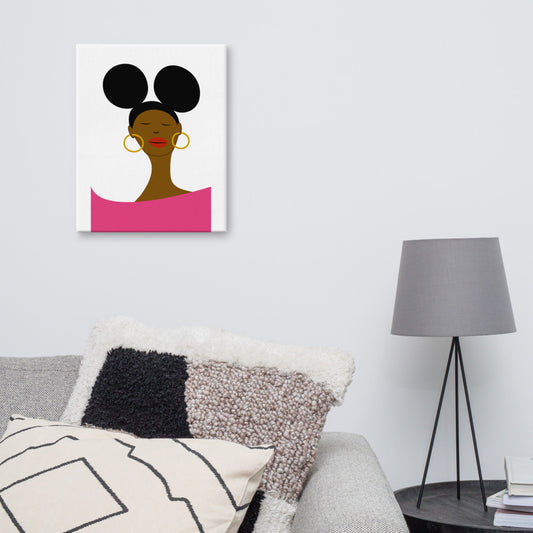 Afro Puffs Canvas