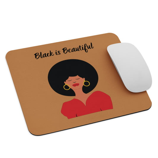 Black is Beautiful Mouse Pad in Nude