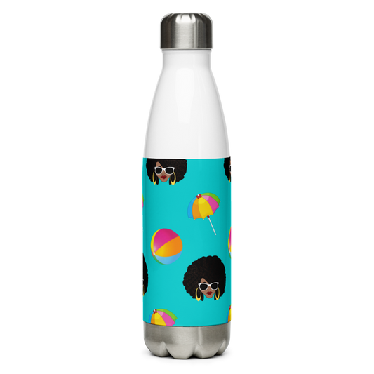 Chicy Girl Beach Water Bottle in Dark Turquoise