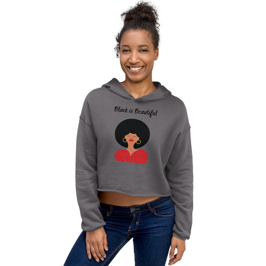 Black is Beautiful Crop Hoodie