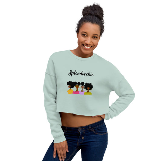 Afro Women Crop Sweatshirt