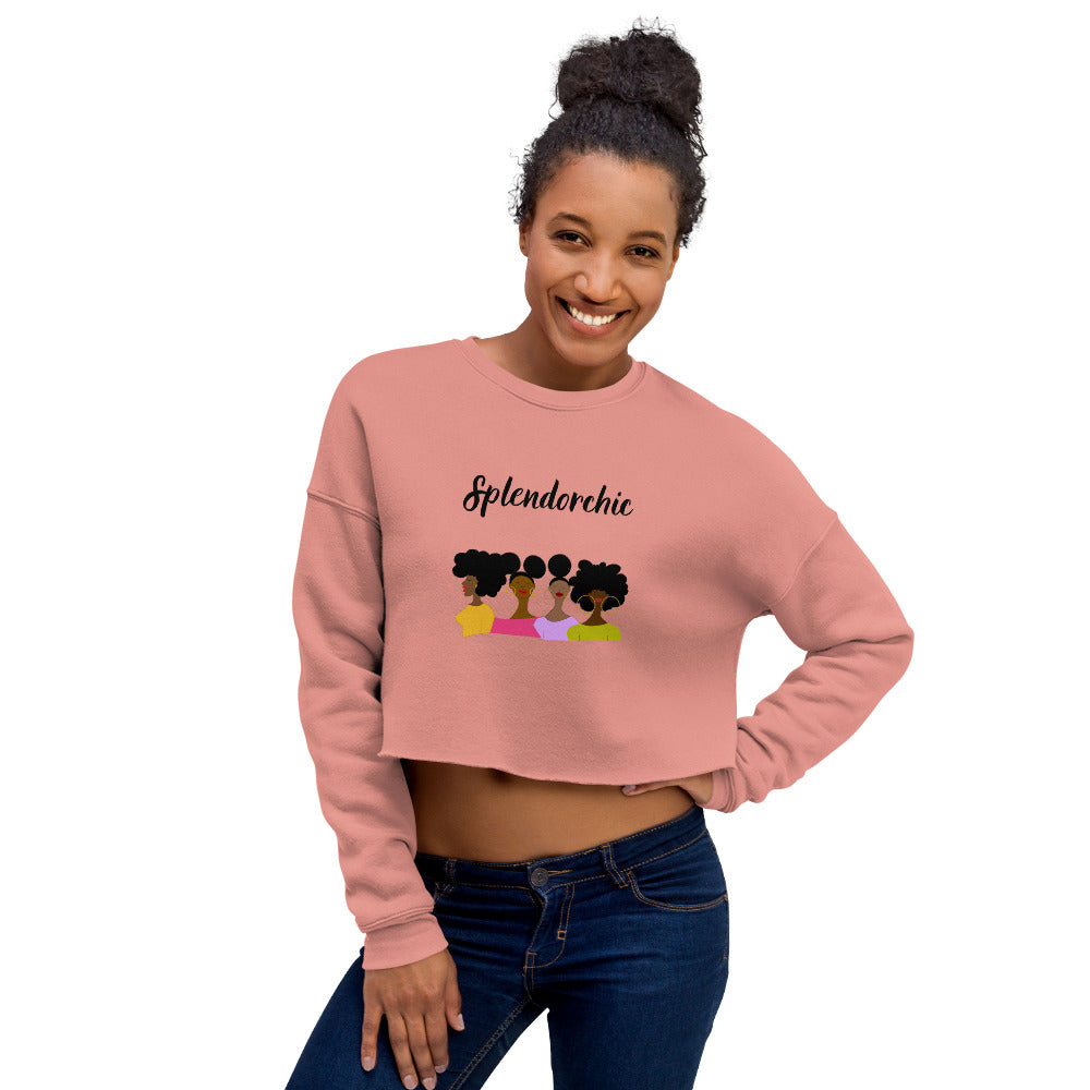Afro Women Crop Sweatshirt