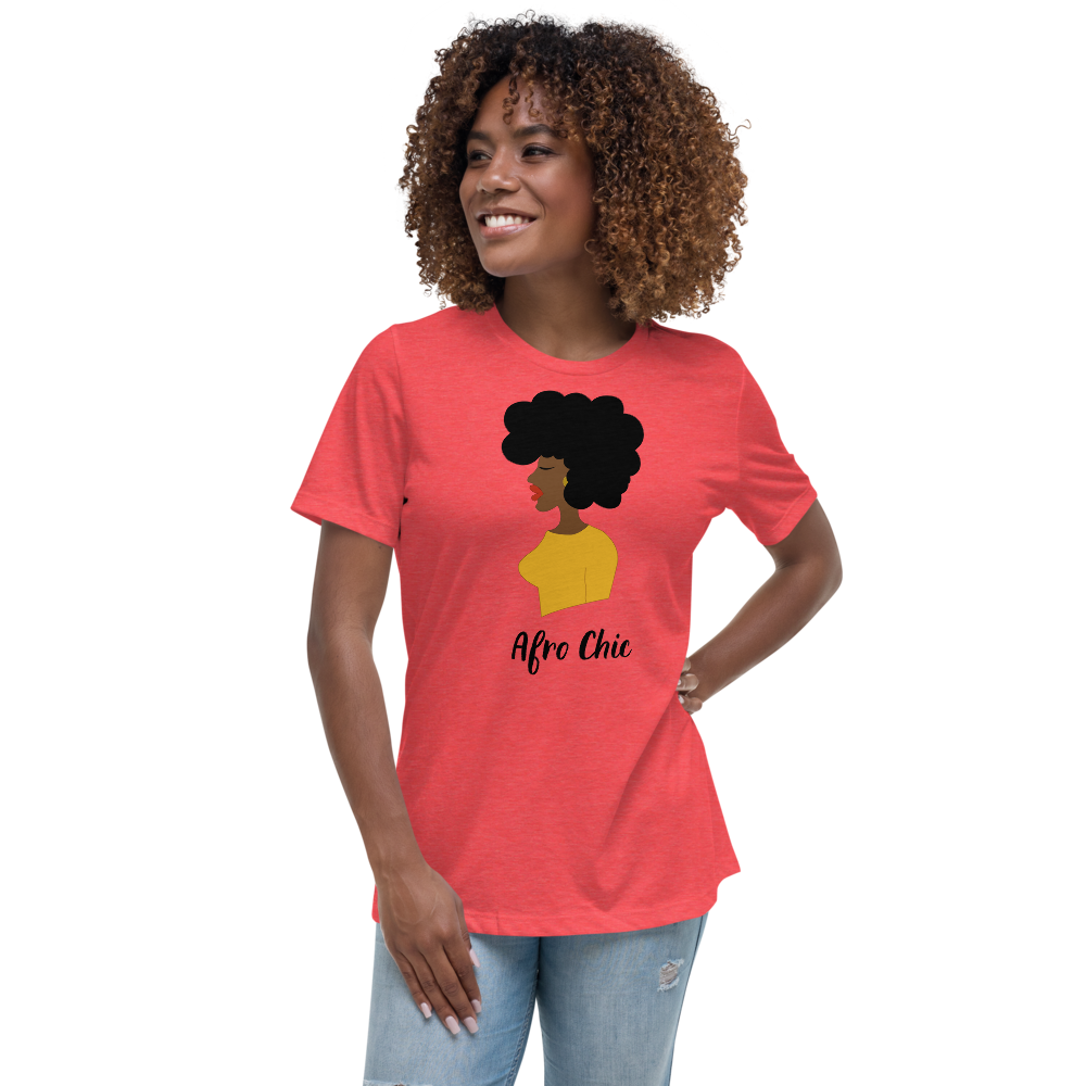 Afro Chic Profile Women's Relaxed T-Shirt