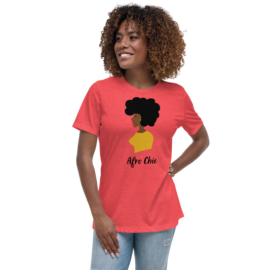 Afro Chic Profile Women's Relaxed T-Shirt