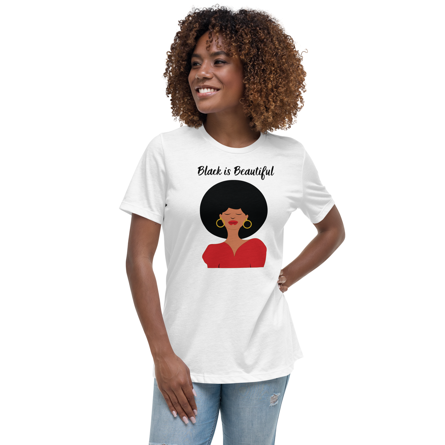 Black is Beautiful Women's Relaxed T-Shirt